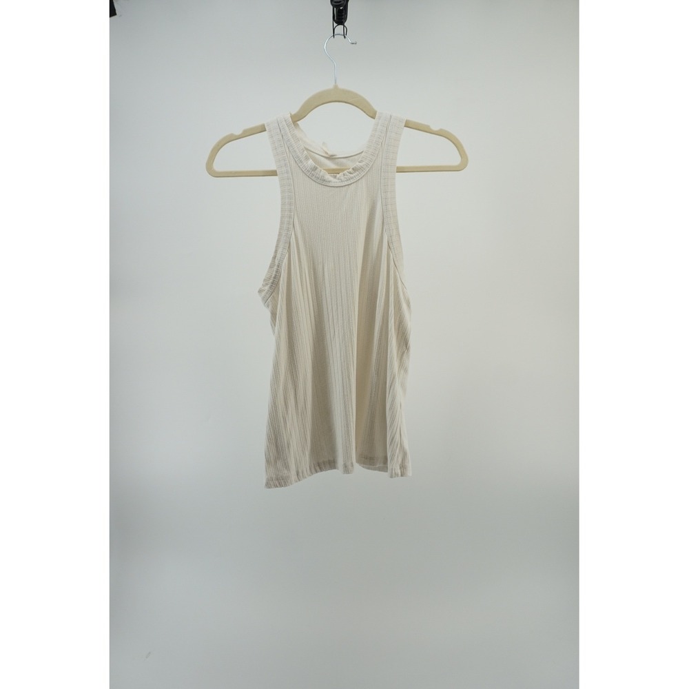 FP Movement Layering Tank Top Ribbed Racerback Athleisure Cream Ivory Size M